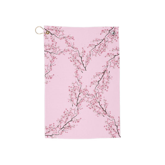 Cherry blossom Golf Towel - light pink
