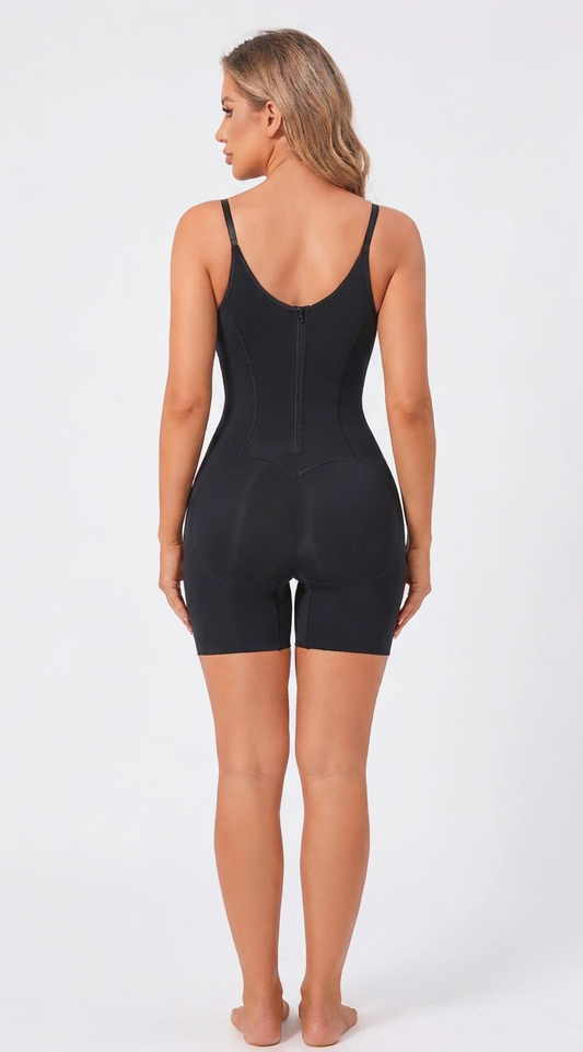 Seamless Tummy Control Shapewear Bodysuit – Zipper Closure